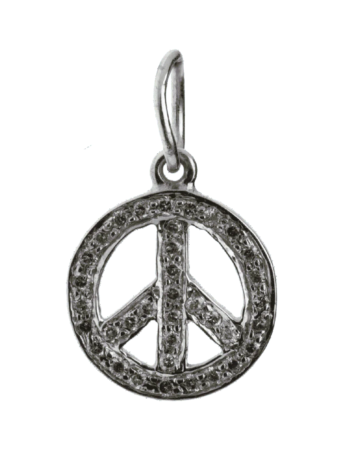 Peace Sign Charm Silver - Jewelslane
