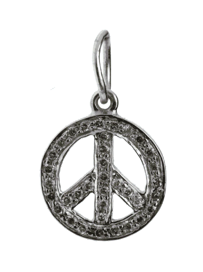 Peace Sign Charm Silver - Jewelslane