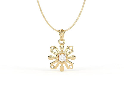 Peggy Diamond Pendant in 14k Gold - Jewelslane