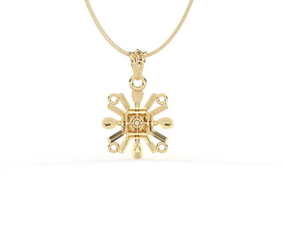 Peggy Diamond Pendant in 14k Gold - Jewelslane