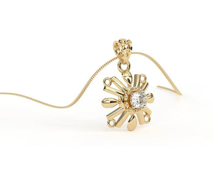 Peggy Diamond Pendant in 14k Gold - Jewelslane