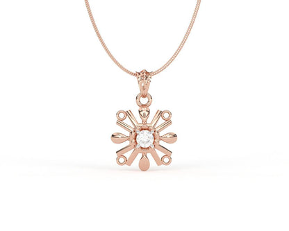 Peggy Diamond Pendant in 14k Gold - Jewelslane