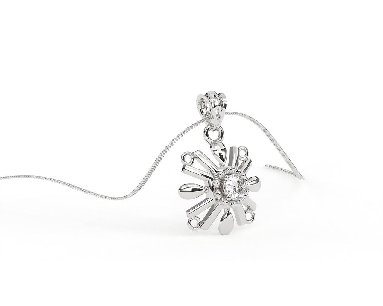 Peggy Diamond Pendant in 14k Gold - Jewelslane