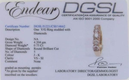 Gold Diamond Ring - Jewelslane
