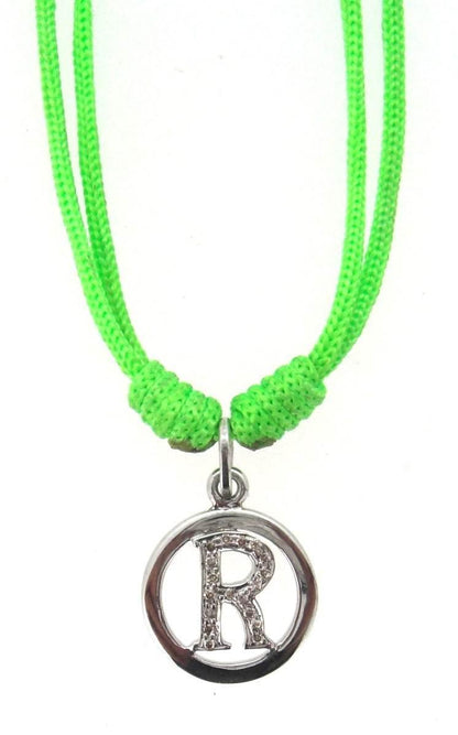 Alphabet Pendant in Silver & Diamond - Jewelslane