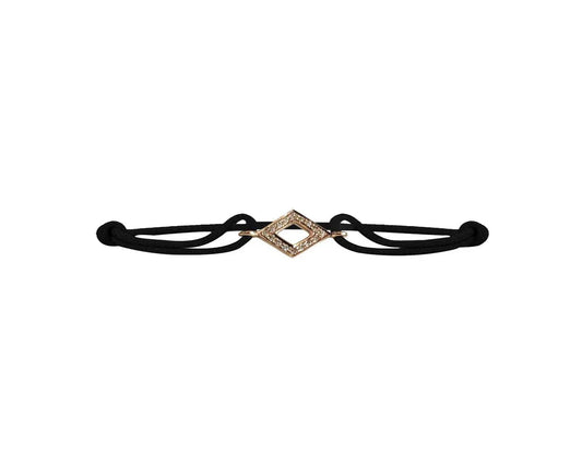 Kite charm bracelet in gold with diamonds - Jewelslane