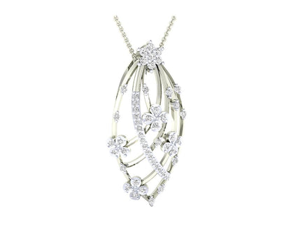 Riba Diamond designer Pendant in 18k gold - Jewelslane