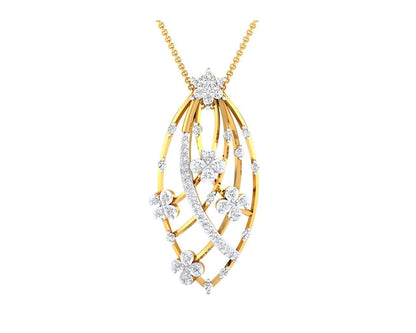 Riba Diamond designer Pendant in 18k gold - Jewelslane
