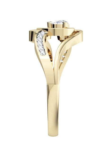 Romantic Solitaire Diamond Heart Ring - Jewelslane