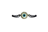 Evil eye bracelet in silver with diamonds - Jewelslane