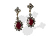 Ruby & Diamond Earring in 14k - Jewelslane