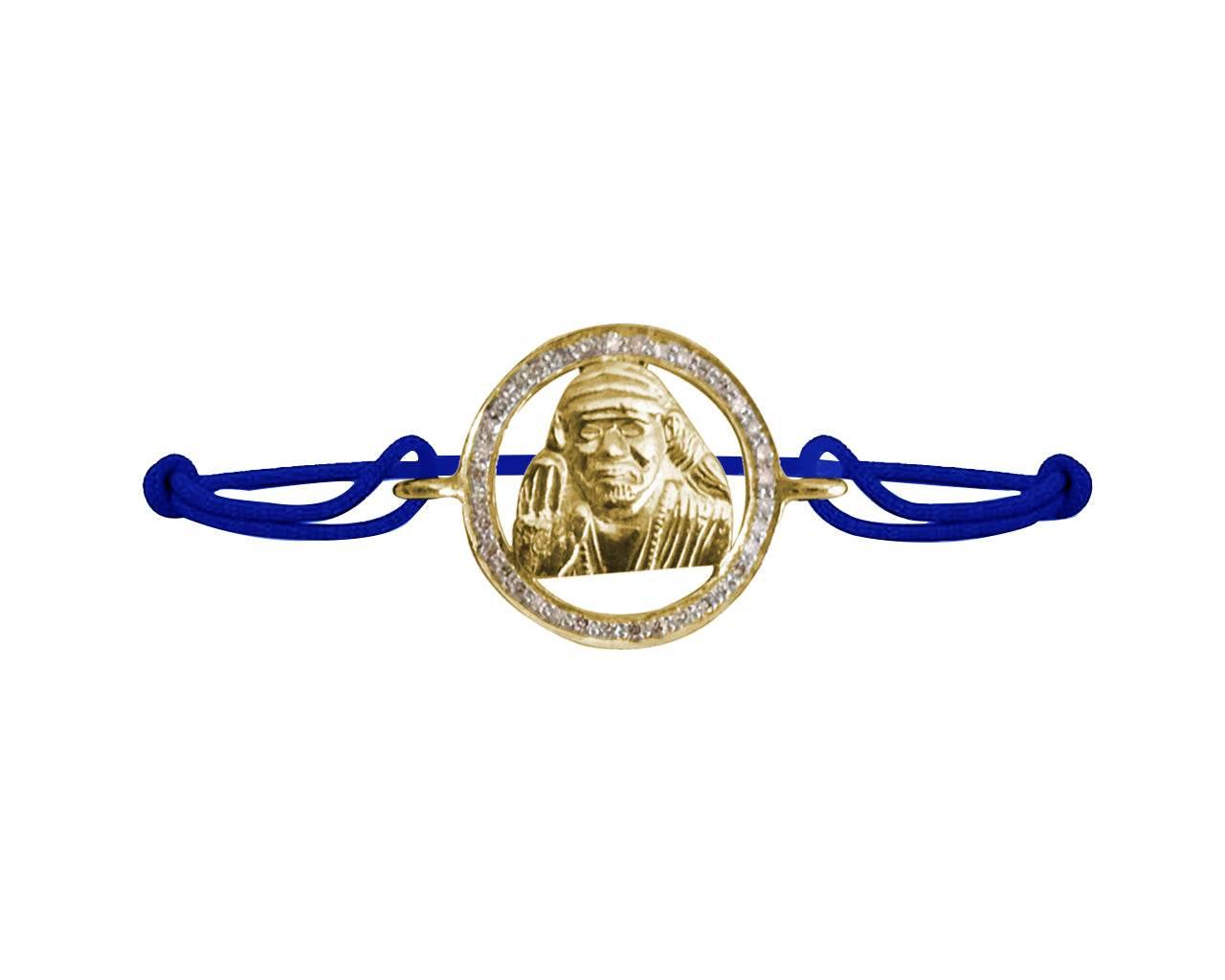 Om Sai Gold & Diamond Bracelet - Jewelslane