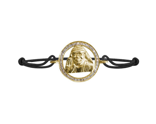 Om Sai Gold & Diamond Bracelet - Jewelslane