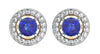 Sapphire & Diamond Cluster Earring - Jewelslane