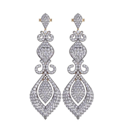 Scintillating Diamond Dangle Earrings - Jewelslane