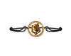 Shri Ganesh Charm bracelet in Gold with Diamonds on Thread - Jewelslane