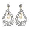 Simply Gorgeous Pearl & Diamond Earrings - Jewelslane
