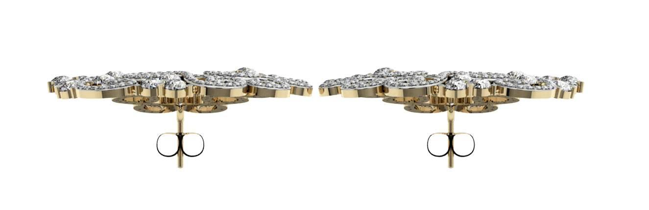 Simply Gorgeous Pearl & Diamond Earrings - Jewelslane