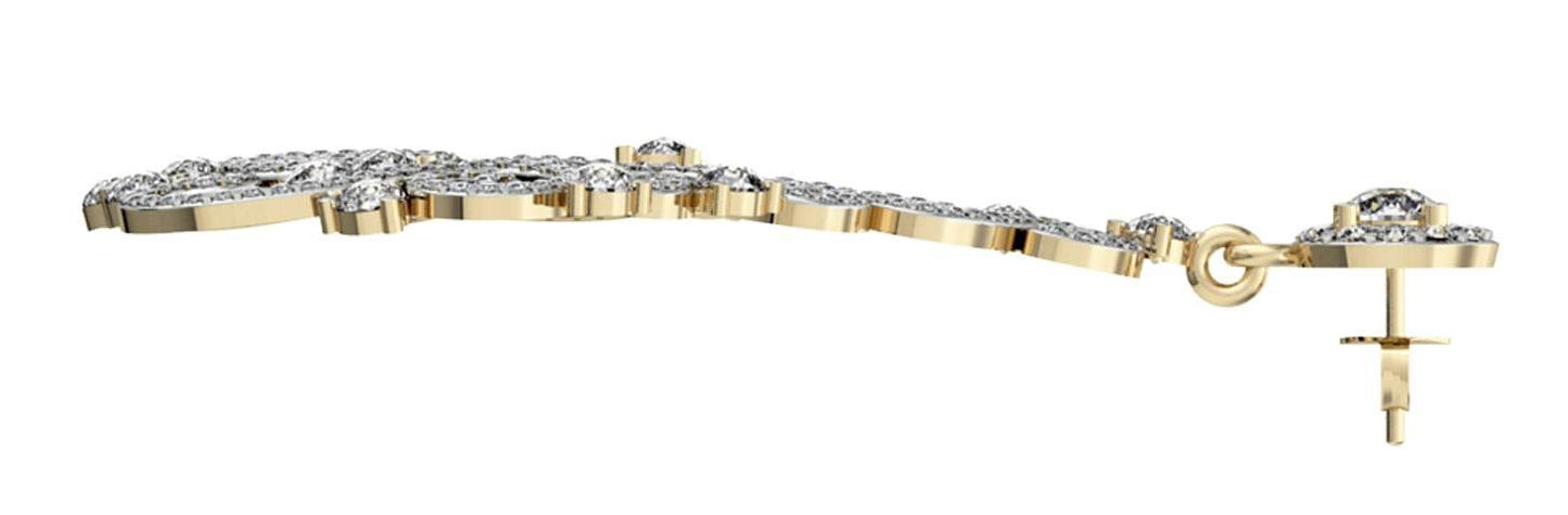 Simply Gorgeous Pearl & Diamond Earrings - Jewelslane