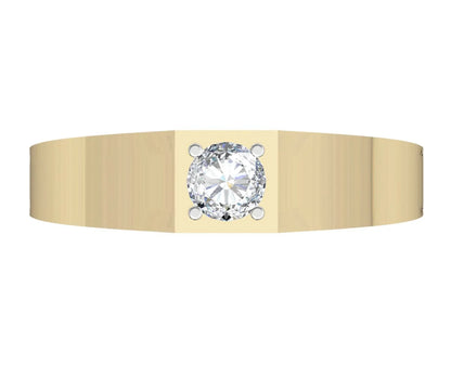 Solitaire Diamond Men's Engagement Ring - Jewelslane