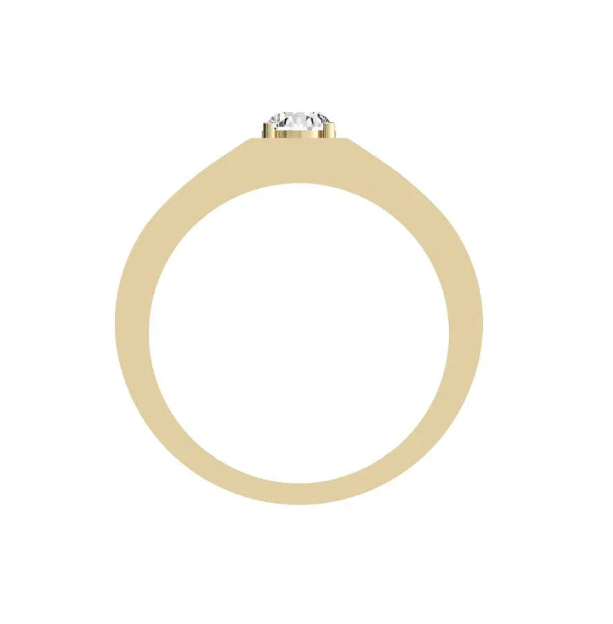 Solitaire Diamond Men's Engagement Ring - Jewelslane