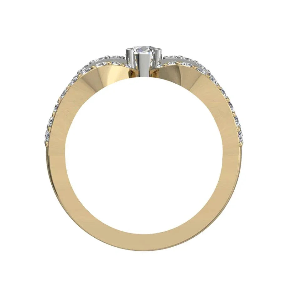 Solitaire diamond bridal ring - Jewelslane