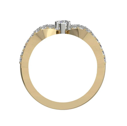 Solitaire diamond bridal ring - Jewelslane