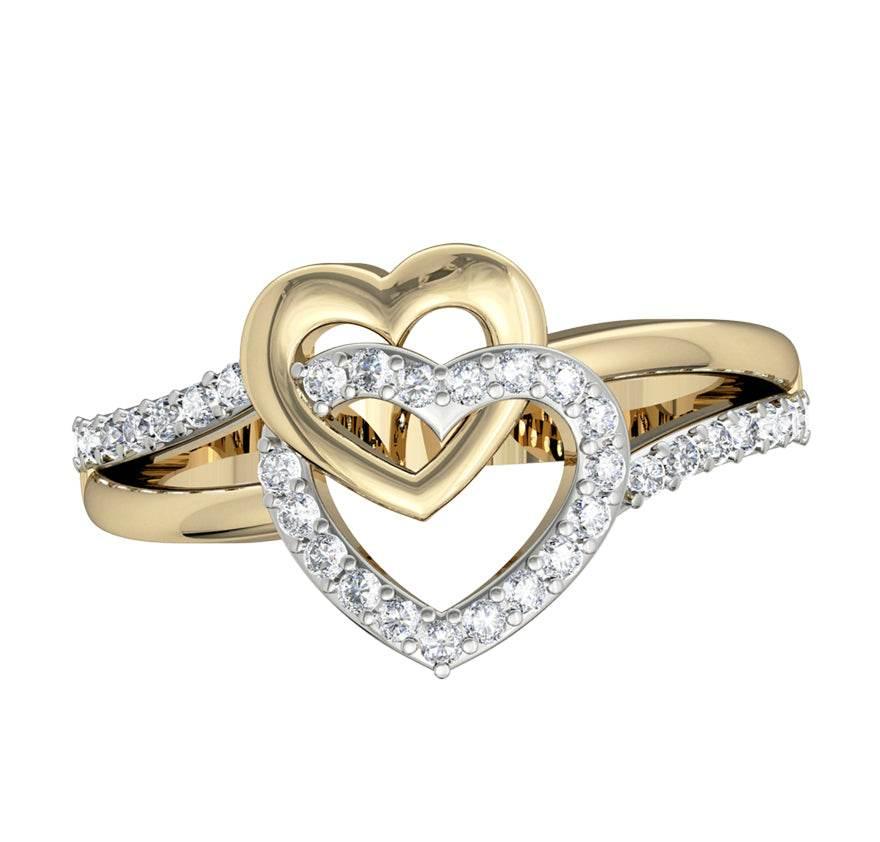 Sparkling Hearts Ring - Jewelslane