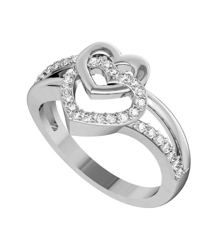 Sparkling Hearts Ring - Jewelslane
