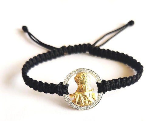 Sri Krishna Gold & Diamond Bracelet - Jewelslane
