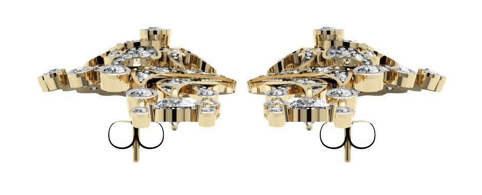 Striking designer diamond Earrings - Jewelslane