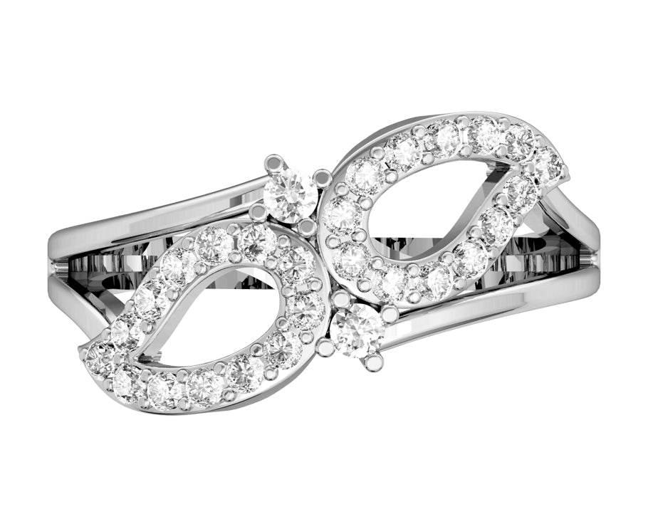 Stylish Diamond Paisley ring - Jewelslane