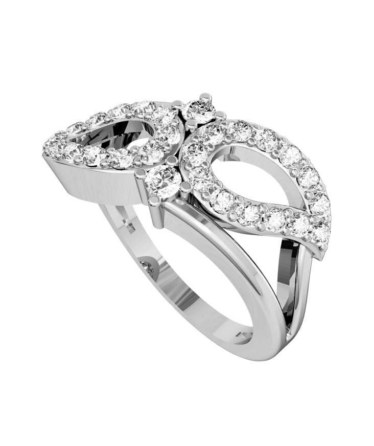 Stylish Diamond Paisley ring - Jewelslane