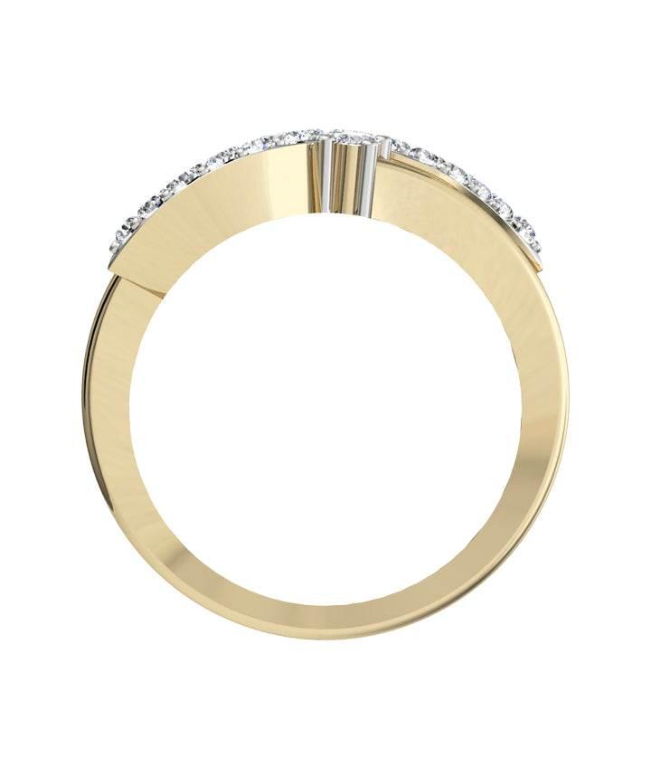 Stylish Diamond Paisley ring - Jewelslane