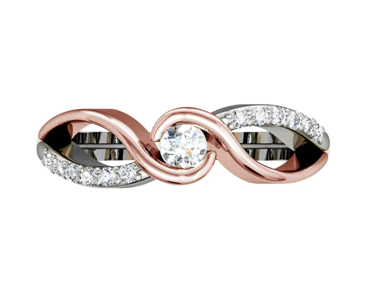 Stylish diamond engagement ring - Jewelslane