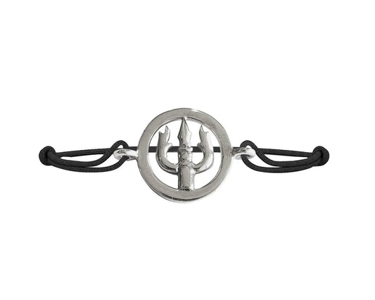 Auspicious Trishul Bracelet in silver - Jewelslane