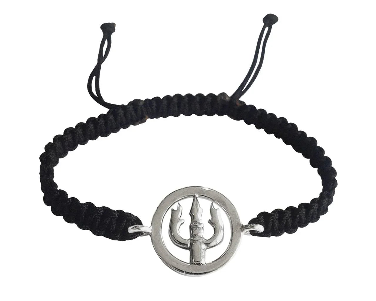 Auspicious Trishul Bracelet in silver - Jewelslane