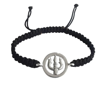 Auspicious Trishul Bracelet in silver - Jewelslane