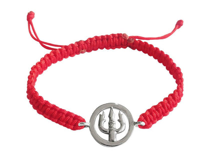 Auspicious Trishul Bracelet in silver - Jewelslane