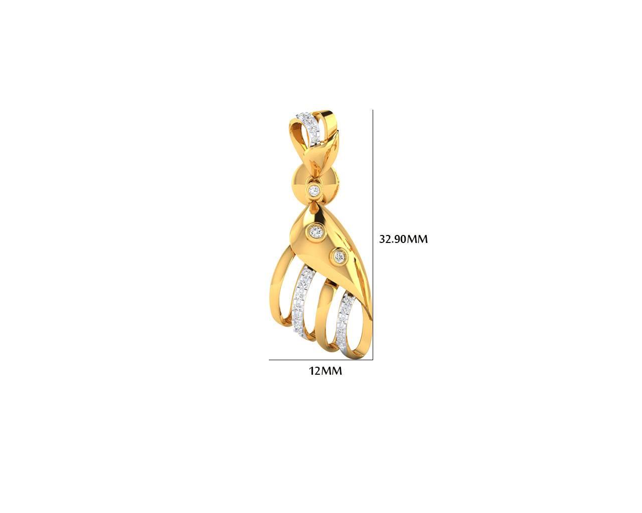 Unice Diamond earrings in 18k gold - Jewelslane