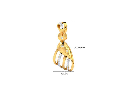 Unice Diamond earrings in 18k gold - Jewelslane