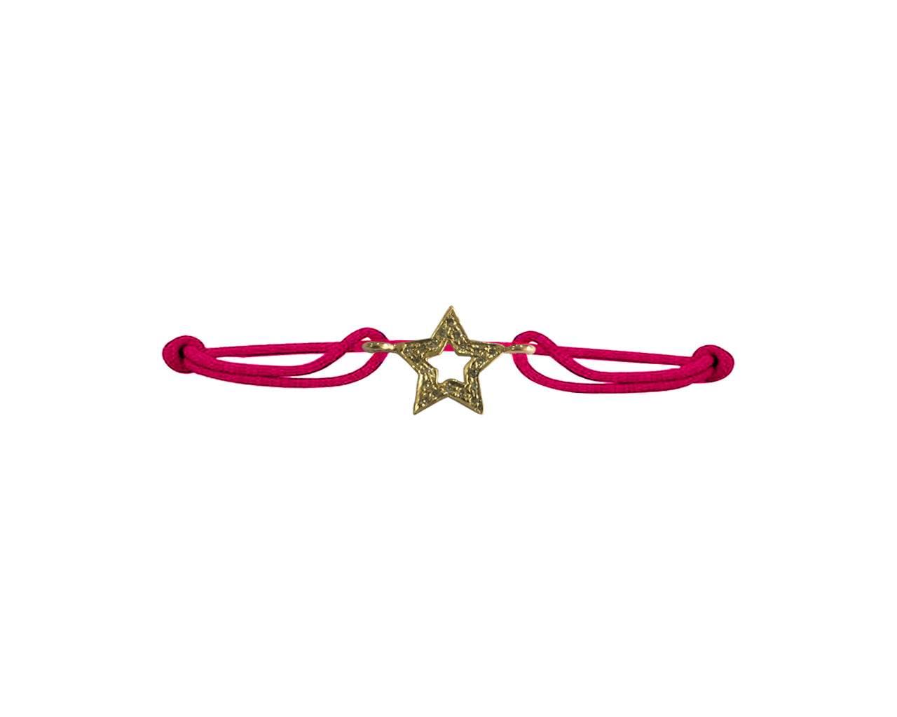 Valentines Star bracelet in gold with diamonds - Jewelslane