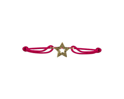 Valentines Star bracelet in gold with diamonds - Jewelslane