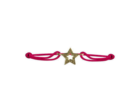 Valentines Star bracelet in gold with diamonds - Jewelslane