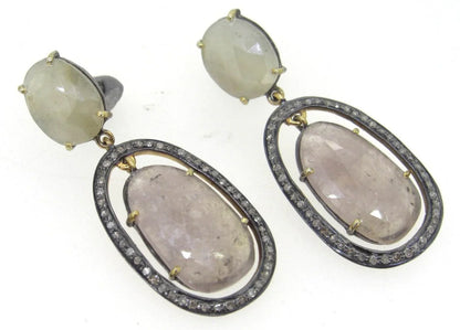 Victorian Silver Diamond Earring - Jewelslane