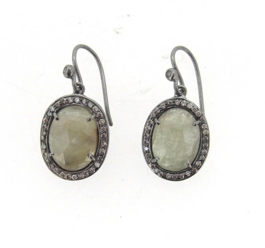 Victorian Multi Sapphire & Diamond Earring - Jewelslane