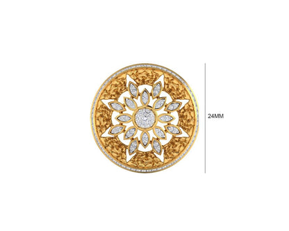 Viny Diamond Earrings in 18k hallmarked gold with certified diamonds - Jewelslane