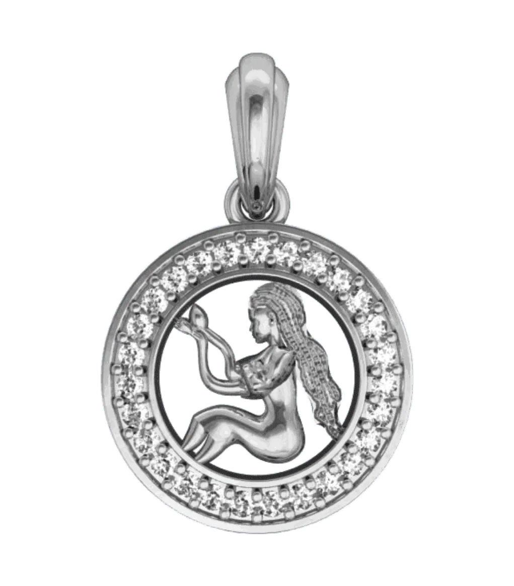 Virgo Charm in silver - Jewelslane