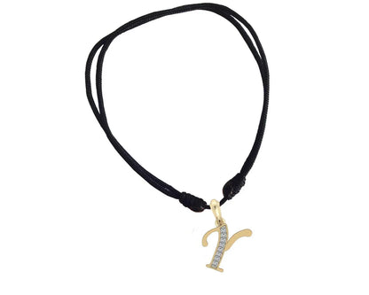 Gold Alphabet Y charm - Jewelslane