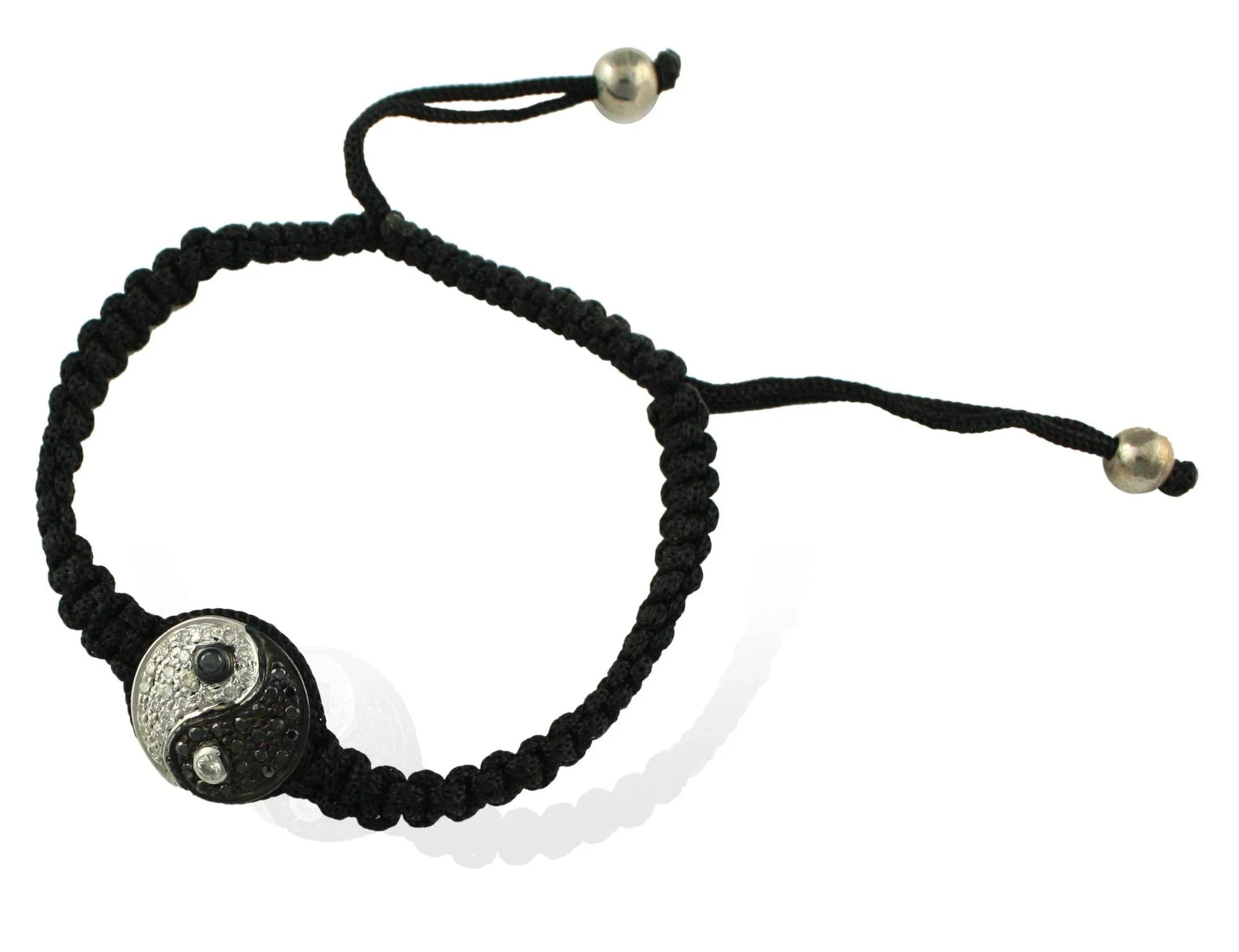 Yin Yang Bracelet White & Black Diamond - Jewelslane